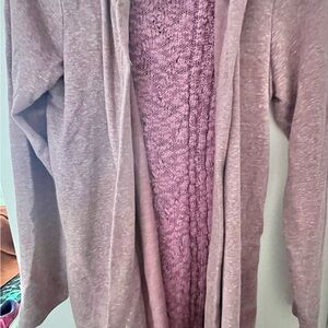 Evy’s Tree Cardigan
• comfy
• open front
• discontinued brand